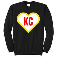 I Love Kansas City Kc Football Heart Sweatshirt