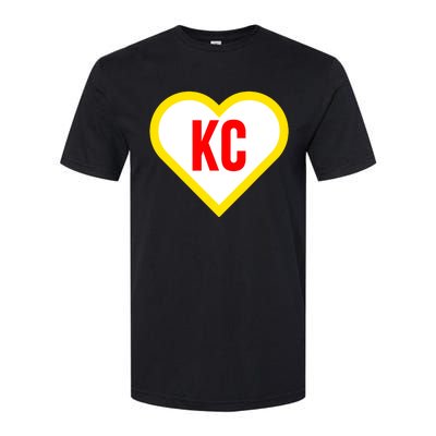 I Love Kansas City Kc Football Heart Softstyle® CVC T-Shirt