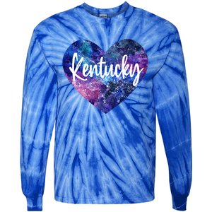 I Love Kentucky Usa Gift Tie-Dye Long Sleeve Shirt