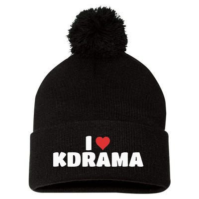 I Love Kdrama Pom Pom 12in Knit Beanie