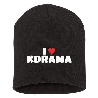 I Love Kdrama Short Acrylic Beanie