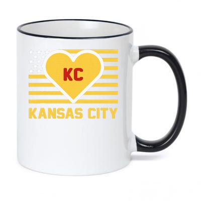 I Love Kansas City Kc 11oz Black Color Changing Mug