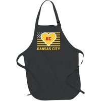 I Love Kansas City Kc Full-Length Apron With Pockets