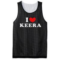 I Love Keera Heart Keera Design Mesh Reversible Basketball Jersey Tank