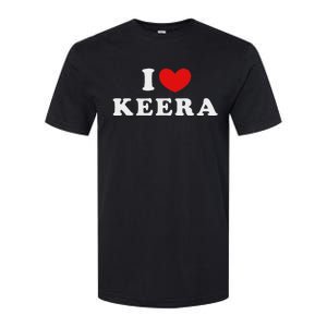 I Love Keera Heart Keera Design Softstyle CVC T-Shirt