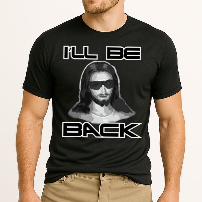 I'll Be Back Jesus Cooling Performance Crew T-Shirt