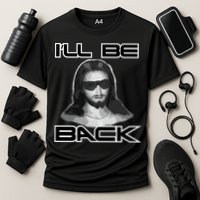 I'll Be Back Jesus Cooling Performance Crew T-Shirt