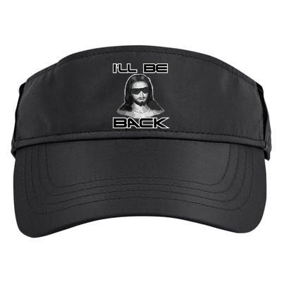I'll Be Back Jesus Adult Drive Performance Visor