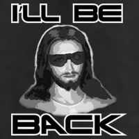 I'll Be Back Jesus Adult Drive Performance Visor