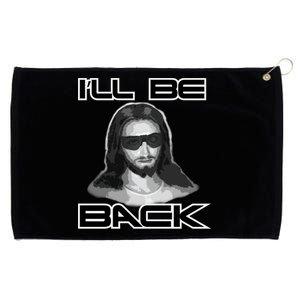 I'll Be Back Jesus Grommeted Golf Towel