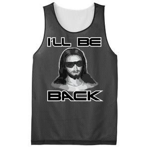 I'll Be Back Jesus Mesh Reversible Basketball Jersey Tank