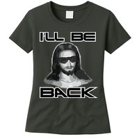 I'll Be Back Jesus Womens T-Shirt