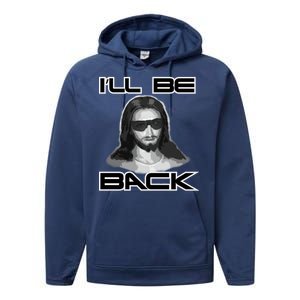 I'll Be Back Jesus Performance Fleece Hoodie