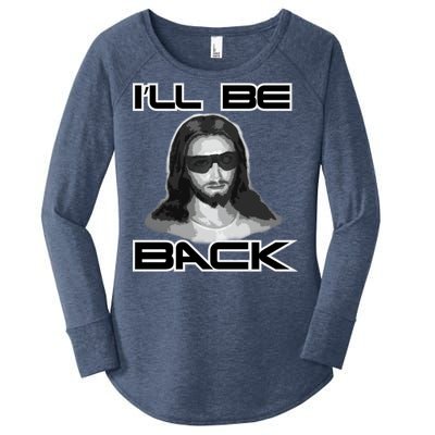 I'll Be Back Jesus Women's Perfect Tri Tunic Long Sleeve Shirt