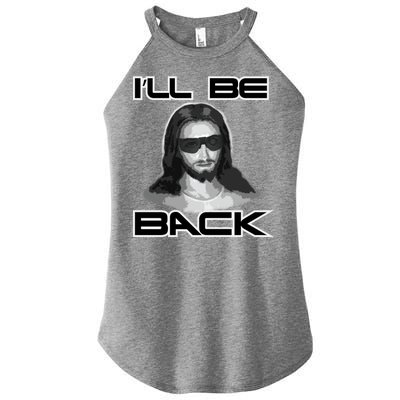 I'll Be Back Jesus Women’s Perfect Tri Rocker Tank