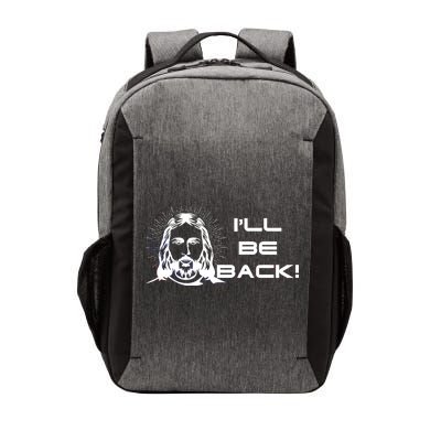 I'll Be Back Jesus Funny Vector Backpack