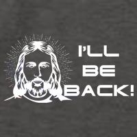 I'll Be Back Jesus Funny Vector Backpack