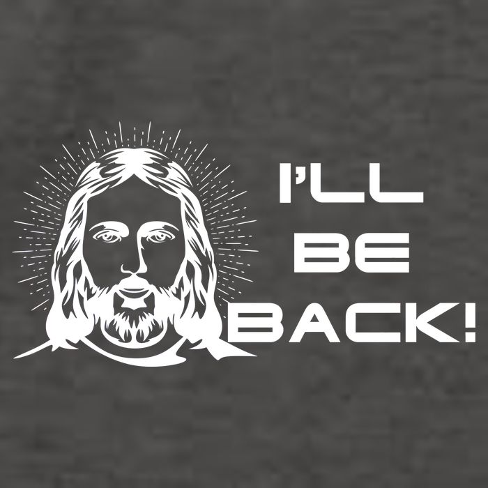I'll Be Back Jesus Funny Vector Backpack