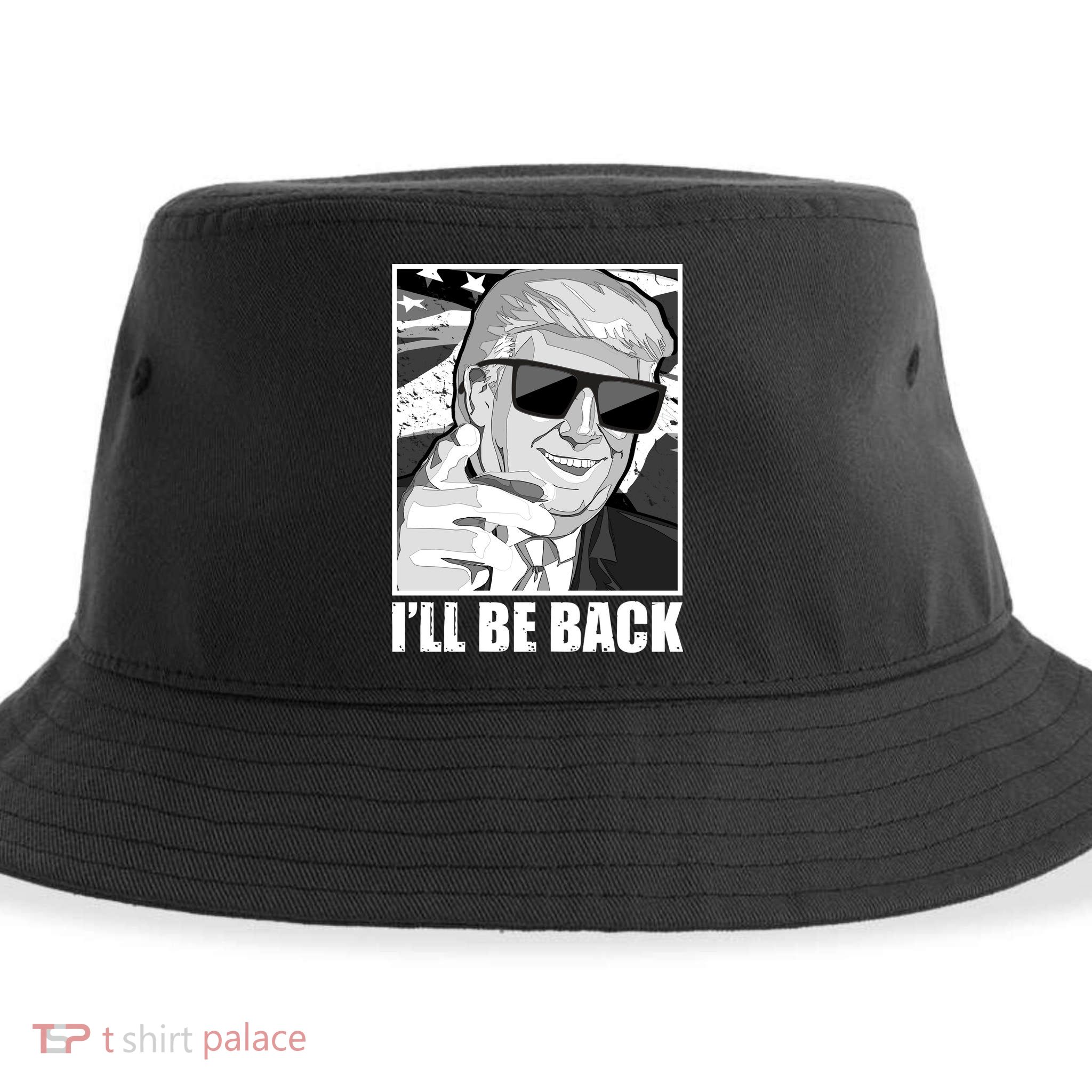 I'll Be Back Terminator Trump 2024 Election Sustainable Bucket Hat