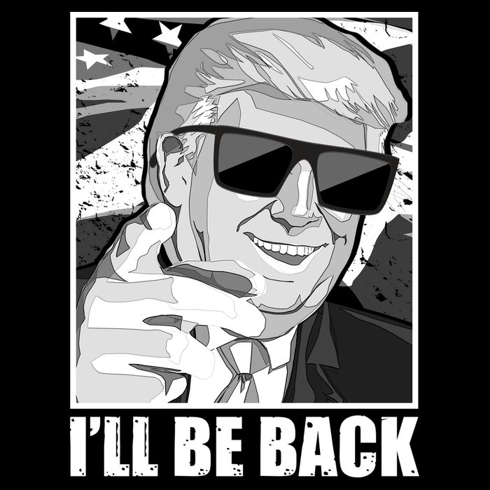 I'll Be Back Terminator Trump 2024 Election Sustainable Bucket Hat