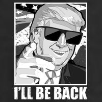 I'll Be Back Terminator Trump 2024 Election Adult Drive Performance Visor