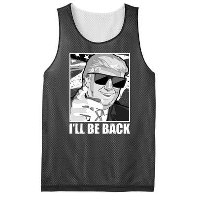 I'll Be Back Terminator Trump 2024 Election Mesh Reversible Basketball Jersey Tank