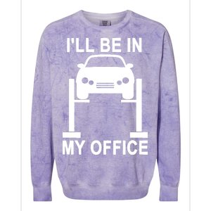 I'll Be In My Office Colorblast Crewneck Sweatshirt