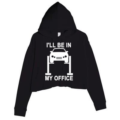 I'll Be In My Office Crop Fleece Hoodie