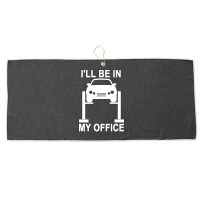 I'll Be In My Office Large Microfiber Waffle Golf Towel