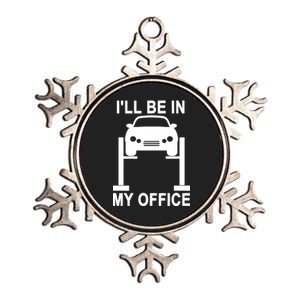 I'll Be In My Office Metallic Star Ornament