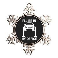 I'll Be In My Office Metallic Star Ornament