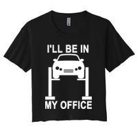 I'll Be In My Office Women's Crop Top Tee