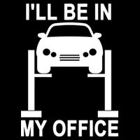 I'll Be In My Office Women's Crop Top Tee