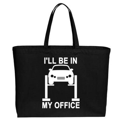 I'll Be In My Office Cotton Canvas Jumbo Tote