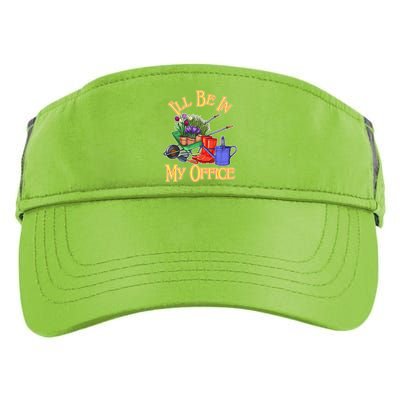 I'll Be In My Office Gardening Adult Drive Performance Visor