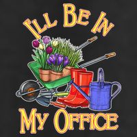 I'll Be In My Office Gardening Adult Drive Performance Visor