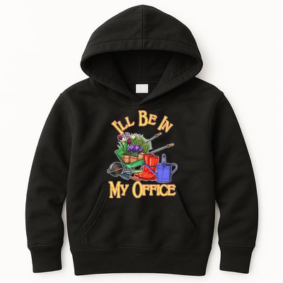 I'll Be In My Office Gardening Kids Hoodie