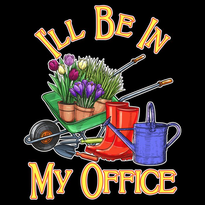 I'll Be In My Office Gardening Zip Tote Bag