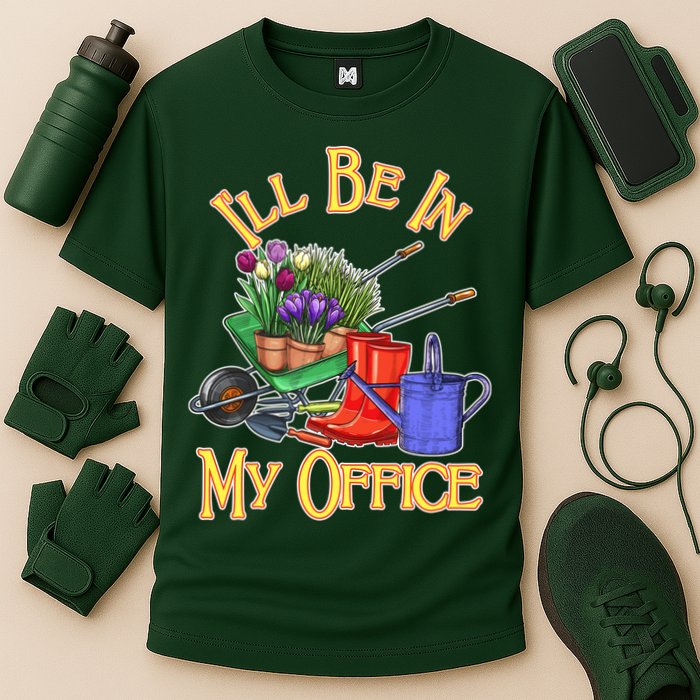 I'll Be In My Office Gardening Cooling Performance Crew T-Shirt
