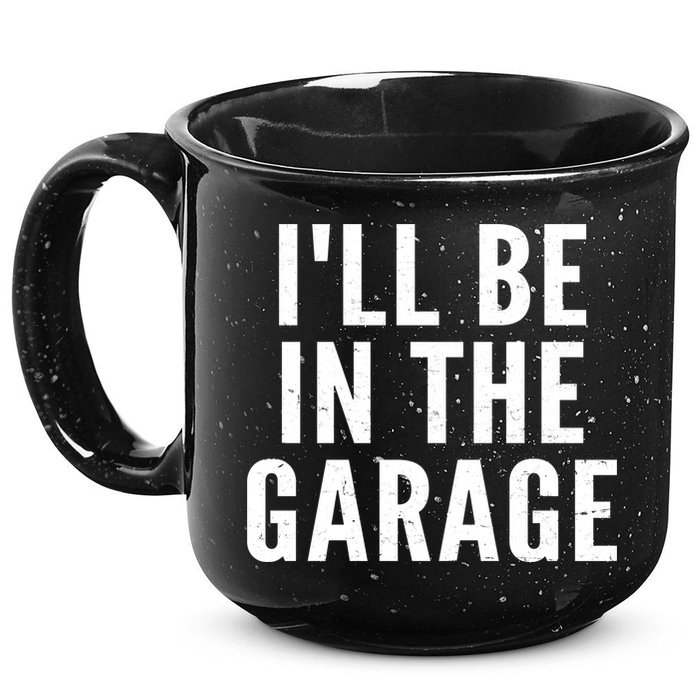 I'll Be In The Garage Car Mechanic Fan 15oz Campfire Ceramic Mug