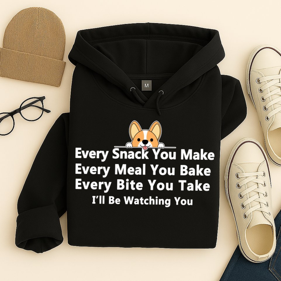 I'll Be Watching You Cute Dog Meme Hoodie