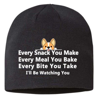 I'll Be Watching You Cute Dog Meme Sustainable Beanie