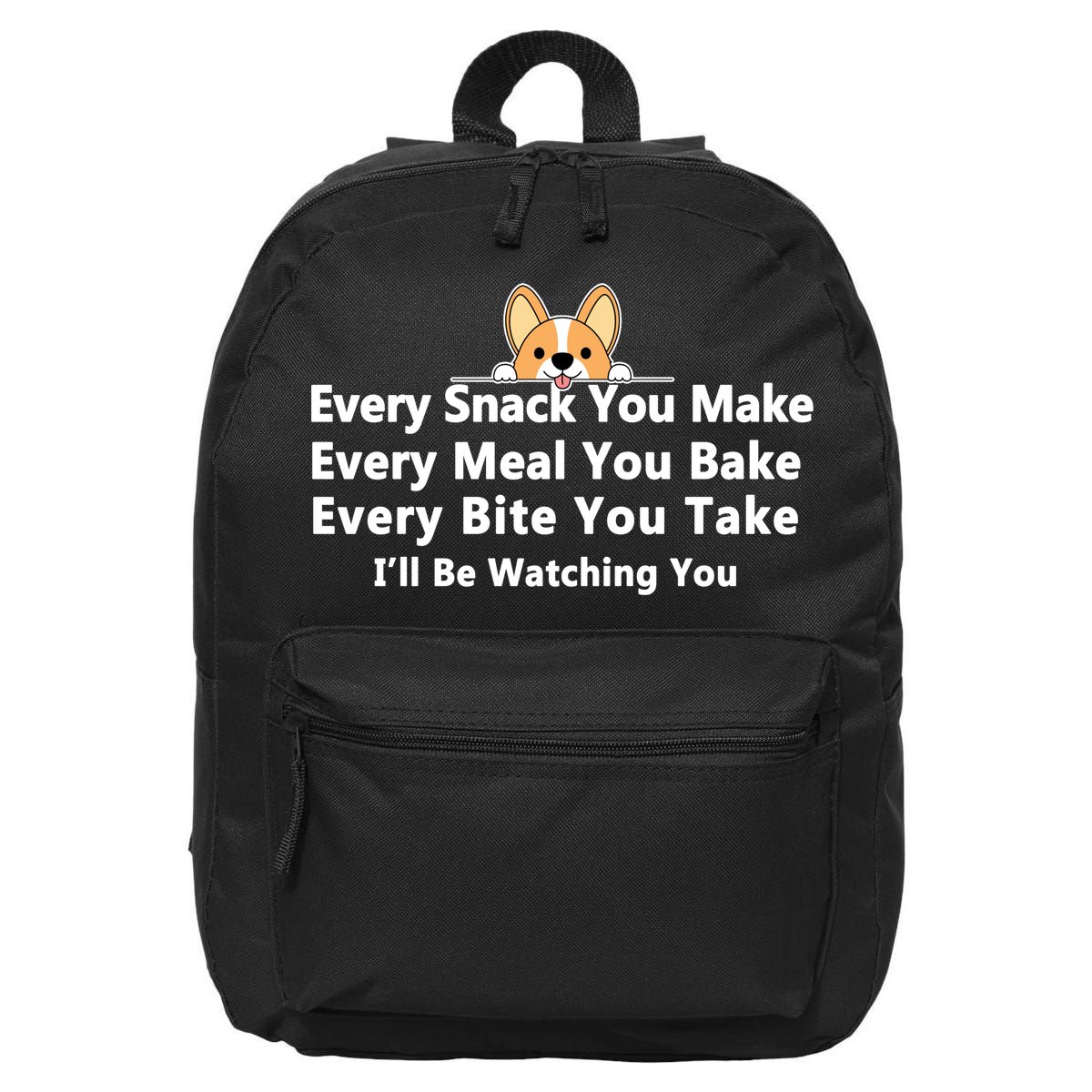 I'll Be Watching You Cute Dog Meme 16 in Basic Backpack