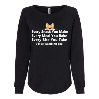 I'll Be Watching You Cute Dog Meme Womens California Wash Sweatshirt