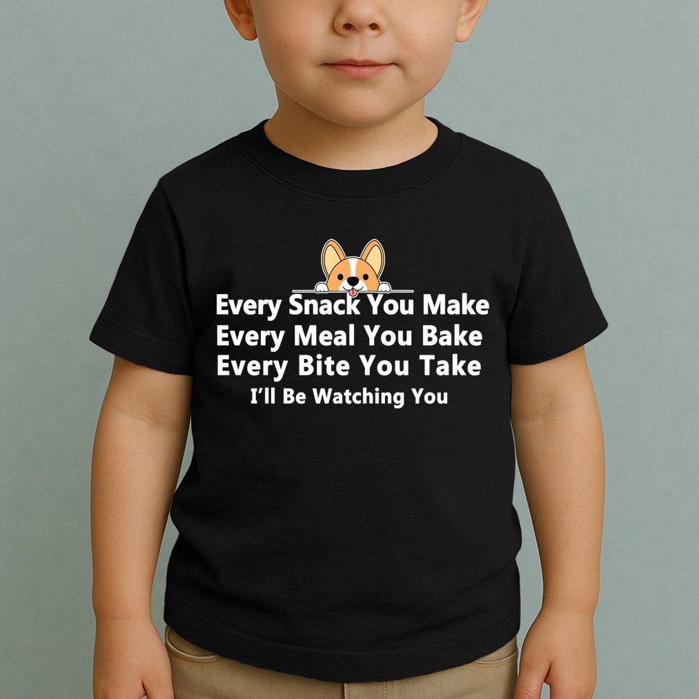 I'll Be Watching You Cute Dog Meme Toddler T-Shirt