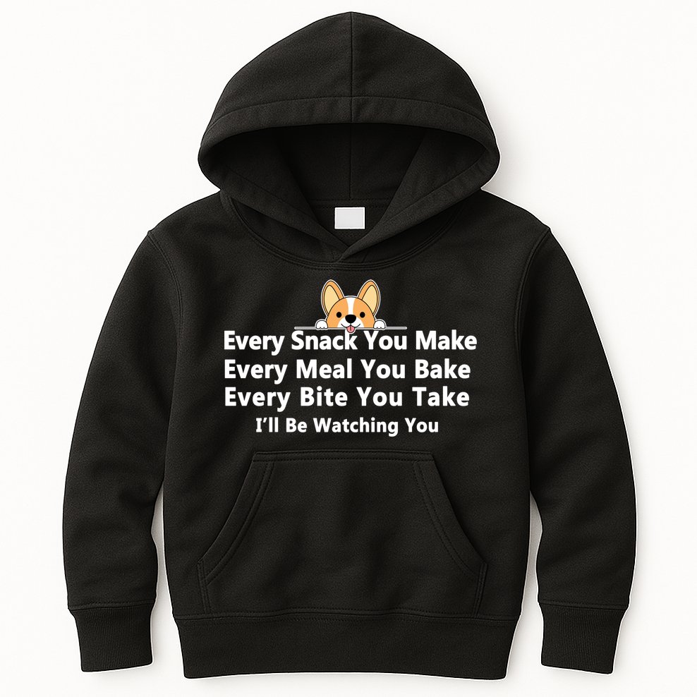 I'll Be Watching You Cute Dog Meme Kids Hoodie