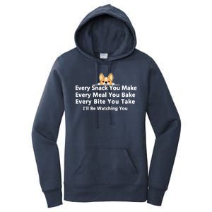 I'll Be Watching You Cute Dog Meme Women's Pullover Hoodie