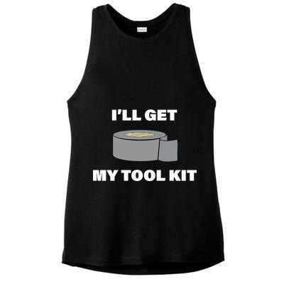 I'll Get My Tool Kit Duck Tape Ladies PosiCharge Tri-Blend Wicking Tank