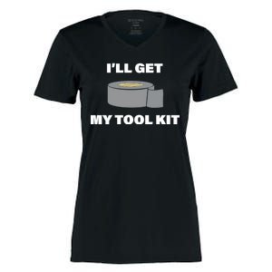 I'll Get My Tool Kit Duck Tape Women's Momentum V-Neck T-Shirt