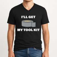 I'll Get My Tool Kit Duck Tape V-Neck T-Shirt